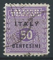 1943 OCCUPAZIONE ANGLO AMERICANA SICILIA USATO 50 CENT - ED591-7 - Anglo-Amerik. Bez.: Sicilë