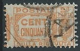 1927-32 REGNO USATO PACCHI POSTALI 50 CENT SEZIONE - ED593-3 - Colis-postaux