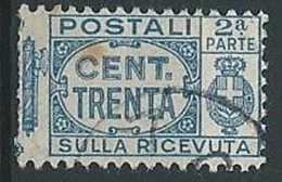 1927-32 REGNO USATO PACCHI POSTALI 30 CENT SEZIONE - ED593-2 - Postal Parcels