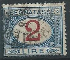 1903 REGNO USATO SEGNATASSE 2 LIRE - ED593 - Portomarken