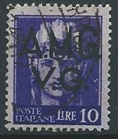 1945-47 TRIESTE AMG VG USATO IMPERIALE 10 LIRE - ED595-3 - Used