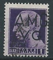 1945-47 TRIESTE AMG VG USATO IMPERIALE 1 LIRA - ED595 - Used