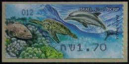 2011 Israel  Endangered Sea Creatures ATM 012 (Beer Sheva) - Frankeervignetten (Frama)