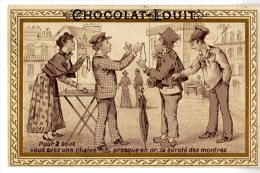 POUR 2 SOUS VOUS AVEZ UNE CHAINE PRESQUE EN OR ....   -  CHOCOLAT LOUIT BORDEAUX - Louit