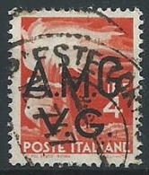 1945-47 TRIESTE AMG VG USATO DEMOCRATICA 4 LIRE - ED596 - Gebraucht