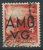 1945-47 TRIESTE AMG VG USATO DEMOCRATICA 4 LIRE - ED596-4 - Gebraucht