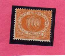 SAN MARINO 1877 - 1890 STEMMA COAT OF ARMS ARMOIRIES CENT. 5  MNH DISCRETA CENTRATURA - Neufs