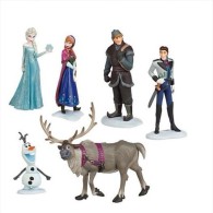 Disney Frozen Anna, Elsa, Kristoff, Hans, Sven, Olaf - Plastic Action Figure 6pcs Set - Disney