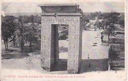 PC Egypte - Karnak - Avenue Des Beliers Et Propylone De Ptolemee - 1908 (7139) - Luxor