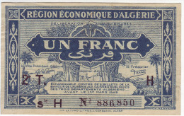 ALGERIE - Billet De 1 Franc. Pick: 101. SUP+ - Algérie