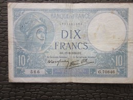 17-8-1939 France Billet De Banque Bank 20 Francs Ancien XXéme Siécle Minerve >Faire Défiler Photos Pour état - 10 F 1916-1942 ''Minerve''