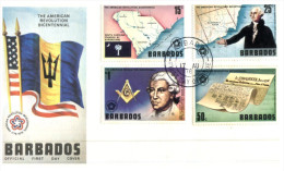 (927) Barbados FDC Cover - American Revolution - Barbados (1966-...)