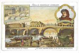 IMAGE CHROMO CHOCOLAT LOMBART LE PONT DE NOTRE-DAME PARIS - Lombart