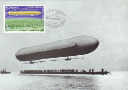 Germany - Zeppelin LZ 1 - Bodensee - First Day Cover Stamp - Romania - Posta Aeriana 1978 - Montgolfières