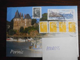France 2010 - FDC Pornic - Special Envelope And Postmark + Marianne Stamps - Picture Of Ships - 2010-2019