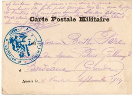 TB 147 - MILITARIA - Carte Franchise Militaire - Soldat L.SERE Du 37e Régiment Colonial Pour BORDEAUX - Lettres & Documents