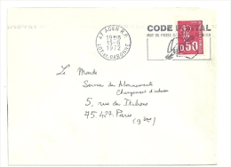 LOT & GARONNE - Dépt N° 47 = AGEN RP 1972 = FLAMME Codée à DROITE = SECAP Illustrée  'CODE POSTAL / MOT DE PASSE ' - Codice Postale