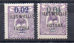 Wallis Et Futuna   N°27 Et 28 Neufs Charniere - Neufs