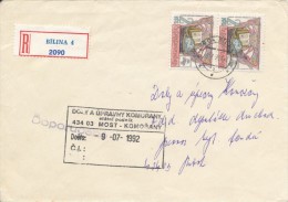 C10252 - Czechoslovakia (1992) 418 04 Bilina (stamp: Strahov Monastery - Museum Of National Literature In Prague) - Abbeys & Monasteries