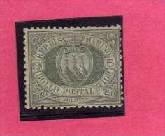 SAN MARINO 1892 - 1894 STEMMA COAT OF ARMS ARMOIRIES CENT. 5 MNH DISCRETA CENTRATURA - Neufs