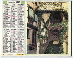Calendrier Des Postes Almanach P.T.T. 1990 Morbihan - Big : 1981-90