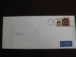 Hong Kong 2011 - Letter / Envelope With Stamp Fine Craftwood (old-styled Chinese Furniture) - Postmark Christmas - Covers & Documents