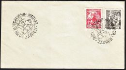 Yugoslavia 1957, Cover W./ Special Postmarks "United Nation Day Zagreb", Ref.bbzg - Cartas & Documentos