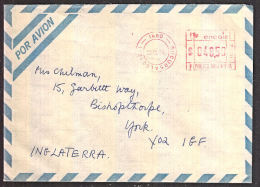 B0316 ARGENTINA 1984, Machine Cancelled Letter Sucursal 60 (BA) To UK - Storia Postale