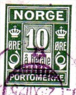 B 1922 Norvegia - Segnatasse - Usati