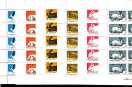 BULGARIA - 1986 - Lapins - 6 Feuilles De 25 Tim. 5 X 5 - Conejos