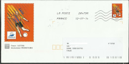 # Lettera Preaffrancata Dalla Francia A Osio Sotto (BG) Italia - Calcio France 98 - Lens - Lettres & Documents