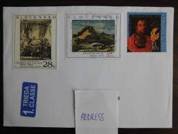 Slovakia Slovensko 2008 - Great Letter - Matej Korvin - Rembrandt Van Rijn & Dezider Milly (arts - Paintings) - Cartas & Documentos