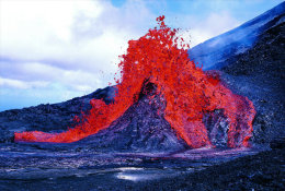 (N61-094 )  Vulkan Volcano Volcan Volcán Vulkanen , PRE-STAMPED CARD, Postal Stationery - Vulkanen