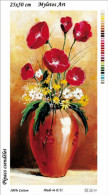 New Tapestry, Gobelin, Picture, Print, Floral Still Life, Red Flowers - Other & Unclassified