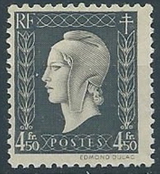 1944-45 FRANCIA MARIANNA DI DULAC 4,50 F MNH ** - EDF165 - 1944-45 Maríanne De Dulac