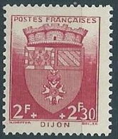 1942 FRANCIA SOCCORSO NAZIONALE STEMMI DI CITTA 2 F MH * - EDF170 - 1941-66 Coat Of Arms And Heraldry