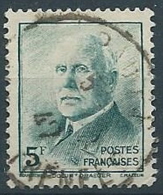 1941-42 FRANCIA USATO MARESCIALLO PETAIN 5 F - EDF171 - 1941-42 Pétain