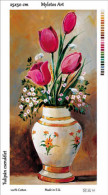 New Tapestry, Gobelin, Picture, Print, Floral Still Life, Tulips, Vase - Other & Unclassified