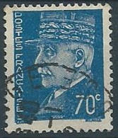 1941-42 FRANCIA USATO MARESCIALLO PETAIN 70 CENT - EDF172 - 1941-42 Pétain