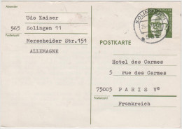 GERMANIA FEDERALE - GERMANY - ALLEMAGNE - Intero Postale - 1974 - 30 - Viaggiata Per Paris - Postkaarten - Gebruikt