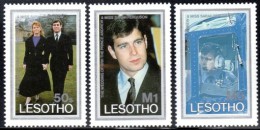 Lesotho - 1986 Royal Wedding Set (**) # SG 736-738 , Mi 604-606 - Lesotho (1966-...)