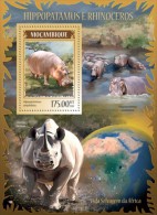 Mozambique. 2014 Hippopotamus And Rhinoceros. (219b) - Rhinoceros