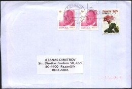 Mailed Cover (letter) With Stamp Flower 2008 From Spain  To Bulgaria - Storia Postale