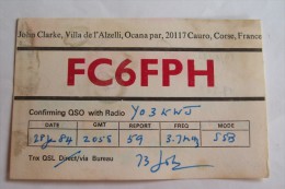 QSL,RADIO AMATEUR-CORSE,FRANCE - Radio Amateur