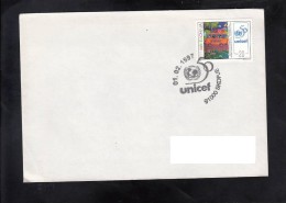 MACEDONIA, 1992, SPECIAL CANCEL - UNITED NATIONS, UNICEF (5/1992) ** - Europese Instellingen