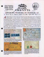 G)1995 MEXICO, AMEXFIL MAGAZINE, SPECIALIZED IN MEXICAN STAMPS, YEAR 13 VOL. 13-JUL-AUG- 1995-NUM. 73, XF - Spaans