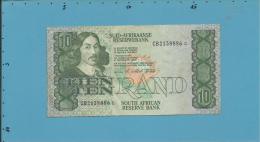 South Africa - 10 RAND - ( 1990 - 93 ) - Pick 120.e - Sign. 7 - Watermark: Jan Van Riebeek - 2 Scans - Suráfrica