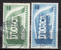 N° 117/18 - Oblitérés - Europa 1956 - ALLEMAGNE - 1956