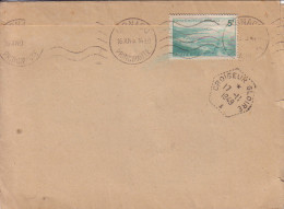 MONACO - PRICIPAUTE LE 16-11-1949 - CACHET DE LA POSTE NAVALE CROISEUR GLOIRE LE 17-11-1949. - Storia Postale