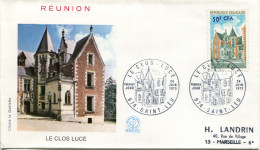 REUNION - N° 416 / FDC DE ST. LEU LE 24/6/1973, LE CLOS LUCÉ - TB - Cartas & Documentos